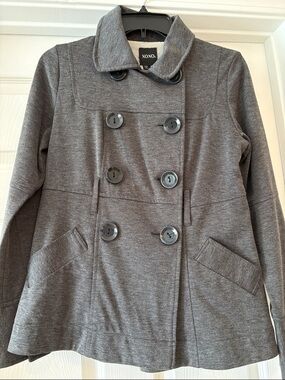 XOXO  gray long sleeve  and sleeve double button detail jacket